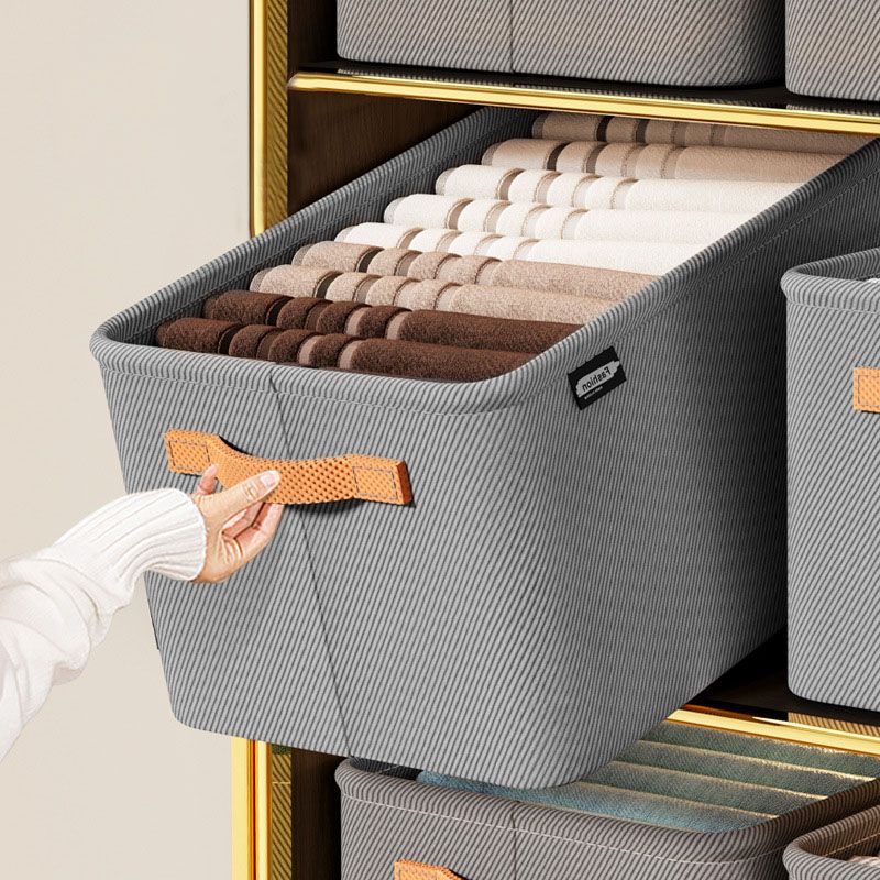 Clothing Storage Box Thickened Fabric Storage Basket Clothes And Pants Storage Storage Box Dormitory Home Wardrobe Storage Box