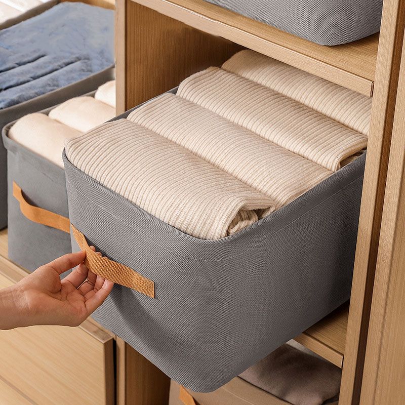 Clothing Storage Box Thickened Fabric Storage Basket Clothes And Pants Storage Storage Box Dormitory Home Wardrobe Storage Box