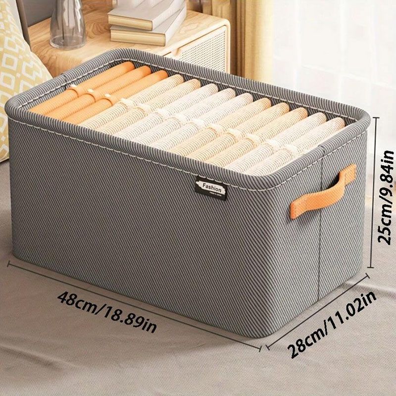 Clothing Storage Box Thickened Fabric Storage Basket Clothes And Pants Storage Storage Box Dormitory Home Wardrobe Storage Box