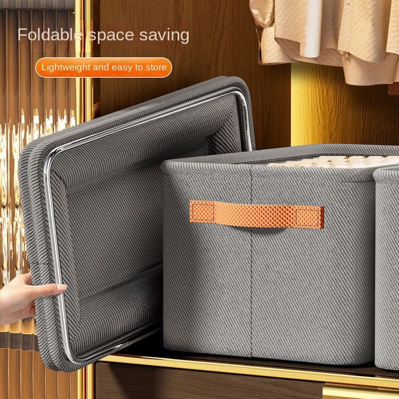 Clothing Storage Box Thickened Fabric Storage Basket Clothes And Pants Storage Storage Box Dormitory Home Wardrobe Storage Box