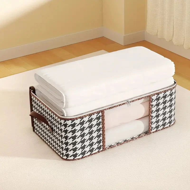 Home Clothes Storage Box Foldable Wardrobe Quilt Organizer Box Moving Small Object Artifact Daily Necessities Storage Bag