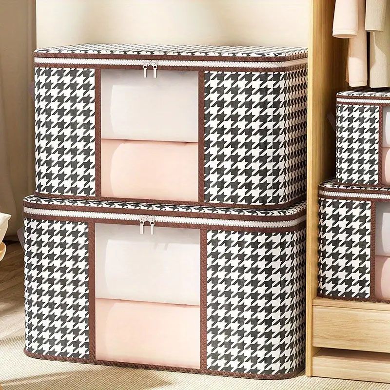 Home Clothes Storage Box Foldable Wardrobe Quilt Organizer Box Moving Small Object Artifact Daily Necessities Storage Bag