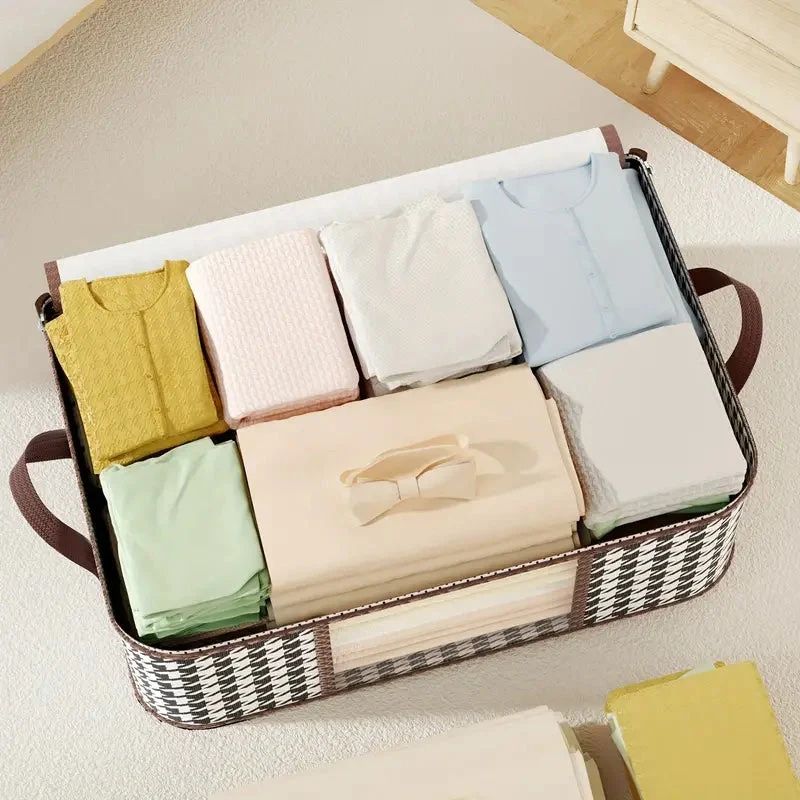 Home Clothes Storage Box Foldable Wardrobe Quilt Organizer Box Moving Small Object Artifact Daily Necessities Storage Bag