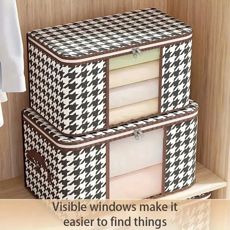 Home Clothes Storage Box Foldable Wardrobe Quilt Organizer Box Moving Small Object Artifact Daily Necessities Storage Bag