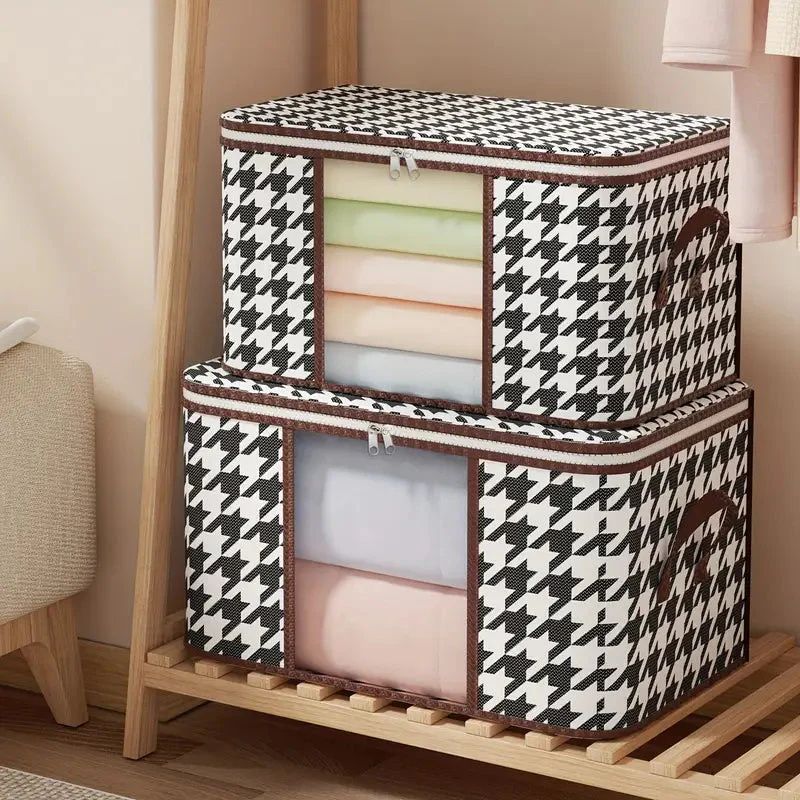Home Clothes Storage Box Foldable Wardrobe Quilt Organizer Box Moving Small Object Artifact Daily Necessities Storage Bag