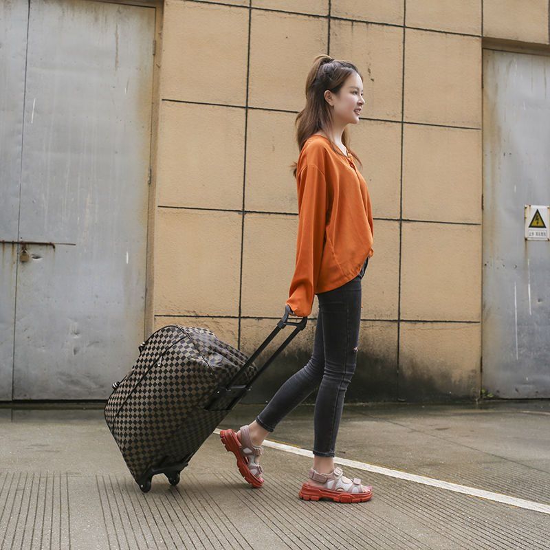 Luggage Travel Gear Travel Bags Lightweight Portable Duffel Bag Women'S Large Capacity Canvas Student Cute Travel Bag