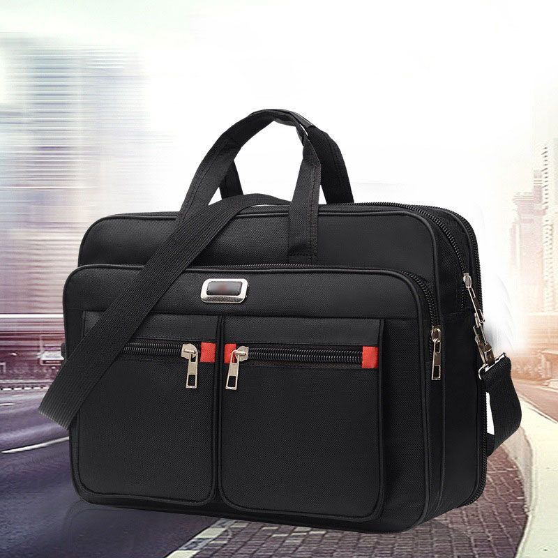 Computers Bags Men'S Large-Capacity Briefcase, Business Trip Laptop, Horizontal Handbag, Wear-Resistant Business Bag, Computer Bag