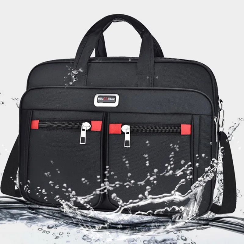 Computers Bags Men'S Large-Capacity Briefcase, Business Trip Laptop, Horizontal Handbag, Wear-Resistant Business Bag, Computer Bag