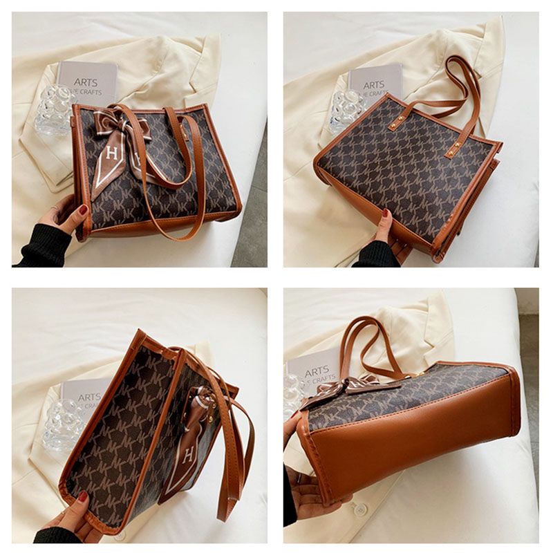 Women'S Bags Shoulder Bags Large Capacity Silk Scarf Bag Women'S New Style Fashion Shoulder Bag Tote Bag Texture Bag Women'S Underarm Shoulder Bag
