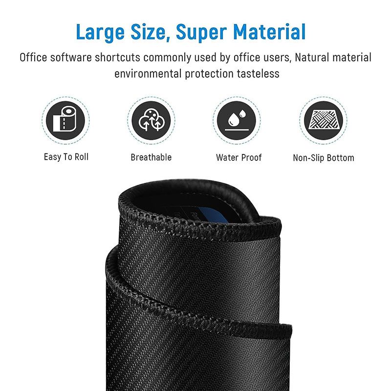 Computer Mouse Pads English Shortcut Key Mouse Pad Extra Large Thickened Ocean Wave Mouse Pad Mat Computer Desk Pad Mousepad
