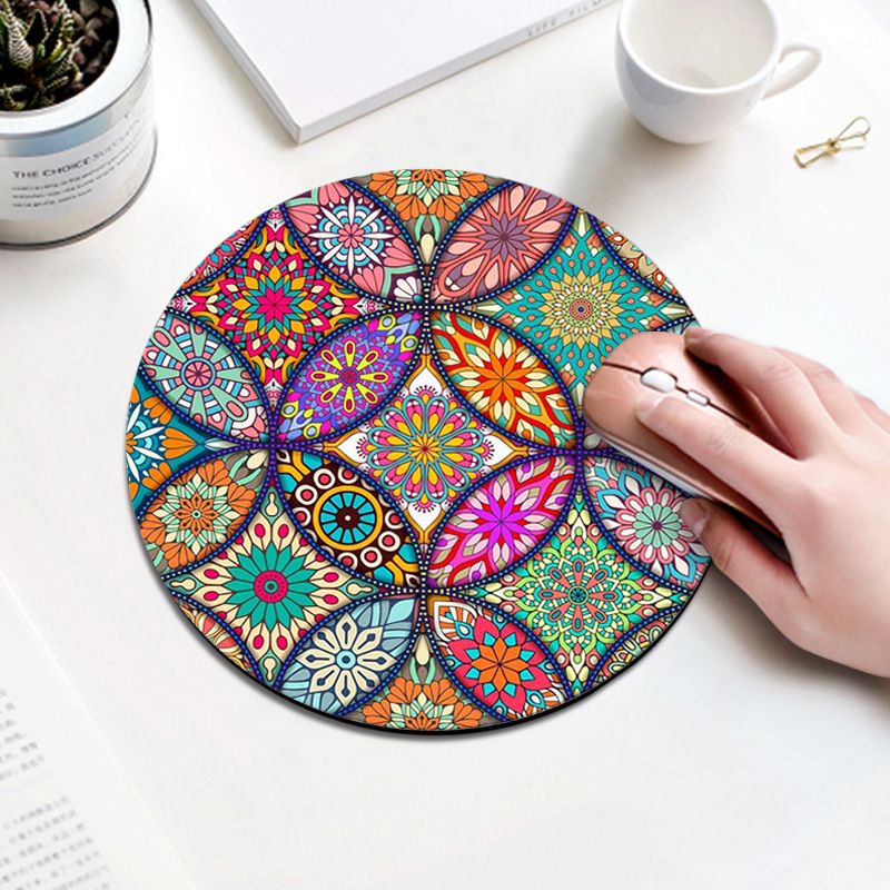 Computer Mouse Pads Small Indian Style Anti-Slip Gaming Mouse Pad