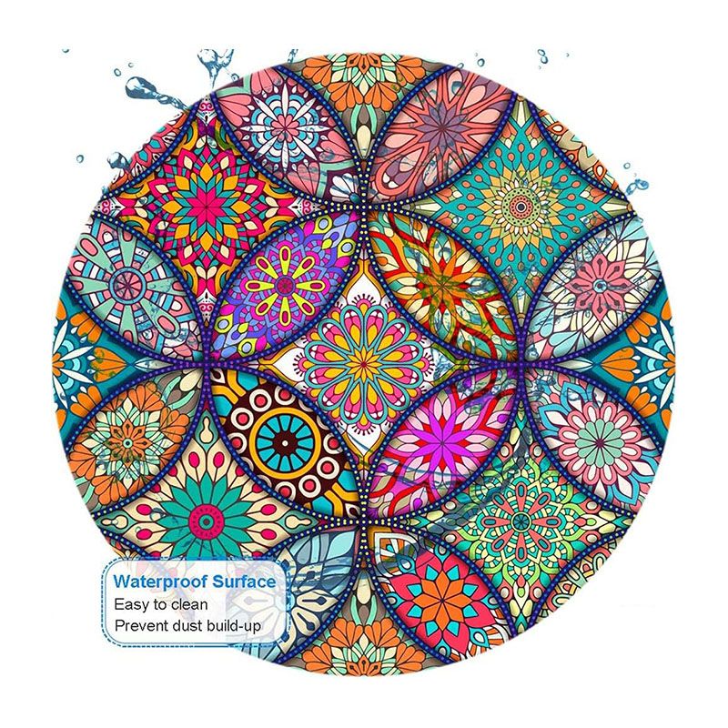 Computer Mouse Pads Small Indian Style Anti-Slip Gaming Mouse Pad