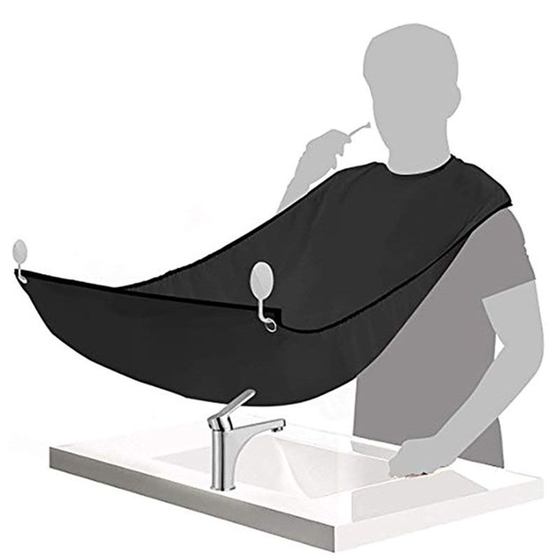 Men'S Bathroom Adult Hair Cutting Apron Non-Stick Shaving Cloth Beard Trimming Cloak Hair Cutting Apron Apron Styling Tool Beard Cloth