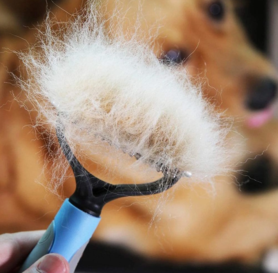 SXCHEN Pet Comb Stainless Steel Double-sided Unknotting New Dog Comb to Remove Floating Hair Special Cat Comb Unknotting Pet Comb Cats and Dogs Blue Brush Grooming Tool 2 Sided