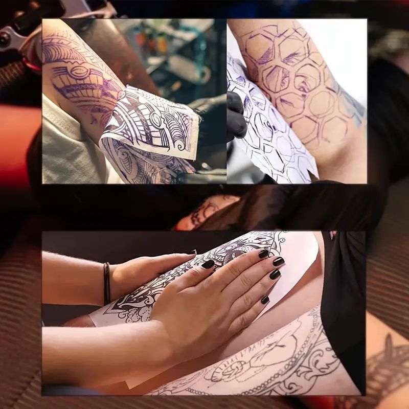 【10 Sheets】 Tattoo Transfer Paper Practice Skin Transfer Paper Tattoo Supplies A4 Tattoo Transfer Paper