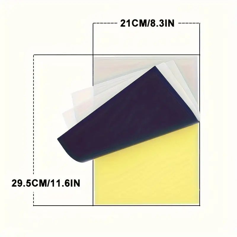 【10 Sheets】 Tattoo Transfer Paper Practice Skin Transfer Paper Tattoo Supplies A4 Tattoo Transfer Paper