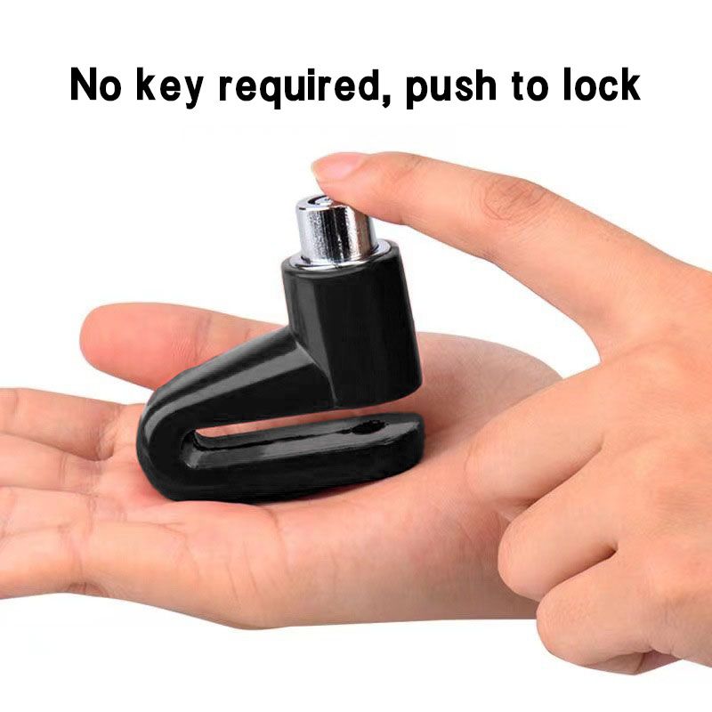 Mountain Road Bicycle Disc Brake Lock Anti-Theft Electric Motorcycle Aluminum Alloy Bicycle Lock Bike Bicycle Motorcycle Lock Safety Lock