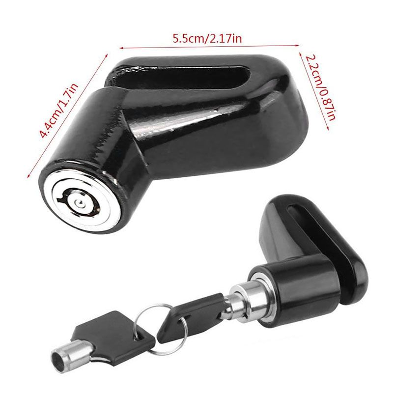 Mountain Road Bicycle Disc Brake Lock Anti-Theft Electric Motorcycle Aluminum Alloy Bicycle Lock Bike Bicycle Motorcycle Lock Safety Lock