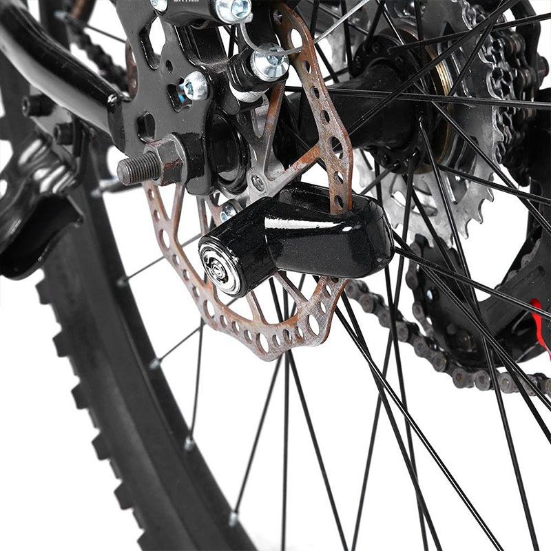 Mountain Road Bicycle Disc Brake Lock Anti-Theft Electric Motorcycle Aluminum Alloy Bicycle Lock Bike Bicycle Motorcycle Lock Safety Lock