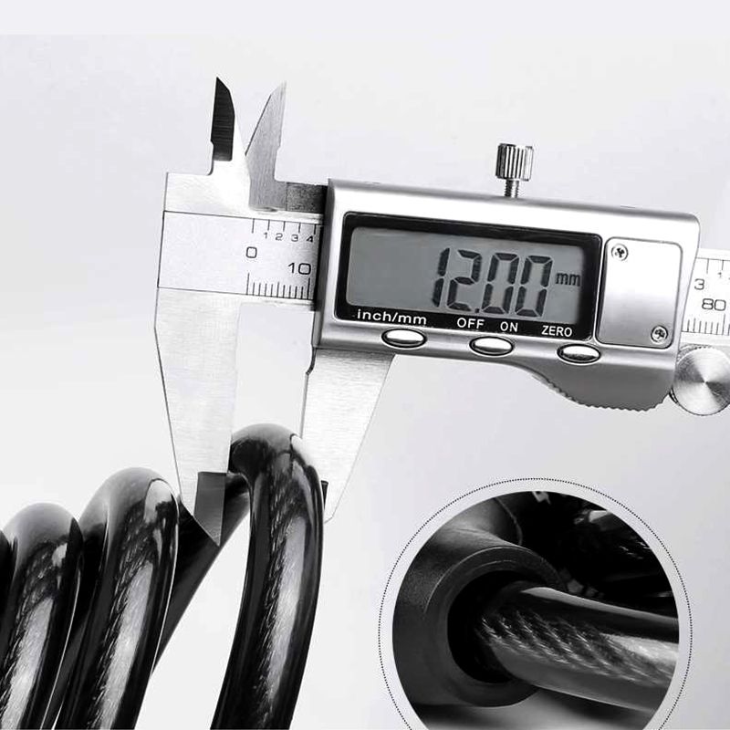 Bicycle Four-Digit Password Lock Mountain Bike Bicycle Adjustable Password Color Anti-Theft Four-Digit Wire Password Ring Lock