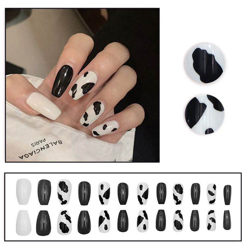 Beauty Nail False Nails 24 Tablets New Manicure, Fake Nails, Nail Stickers, Nail Patches, Wearable Nails, Removable Nail Patches, Finished Nails