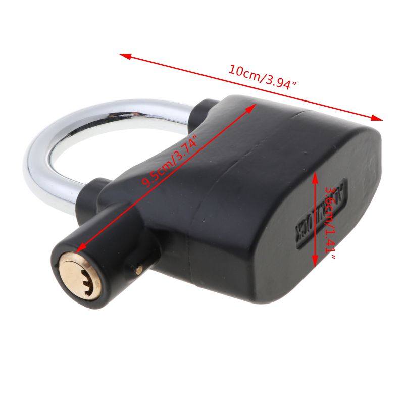 Home Tools Household Sensors  Alarms Alarm Lock Aluminum Alloy Anti-Theft Lock Warehouse Door Lock Bicycle Motorcycle Disc Brake Lock Anti-Theft Lock