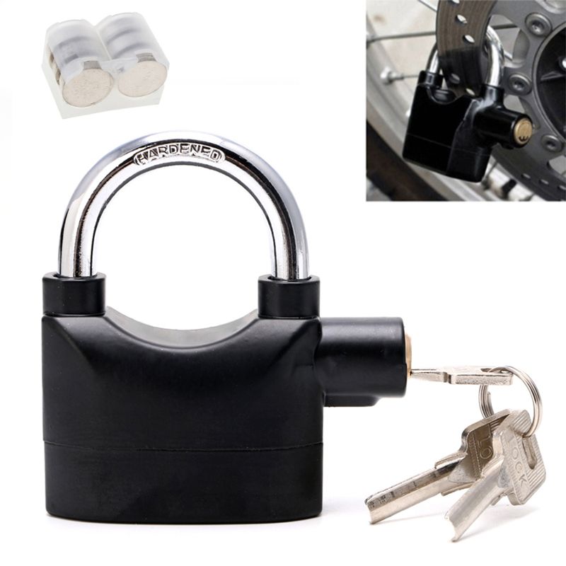 Home Tools Household Sensors  Alarms Alarm Lock Aluminum Alloy Anti-Theft Lock Warehouse Door Lock Bicycle Motorcycle Disc Brake Lock Anti-Theft Lock
