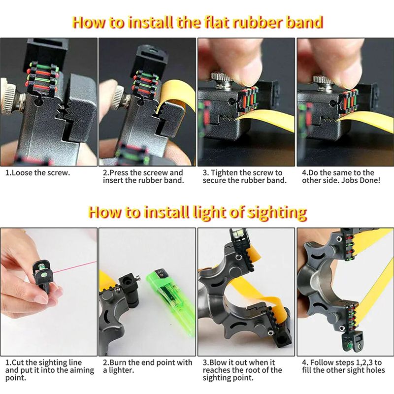 Toys Games Sports Outdoor Play 98K Slingshot Resin Laser Aiming Flat Rubber Band Quick Press Infrared Aiming Single Bow Toy Stand Outdoor 98K Slingshot Device