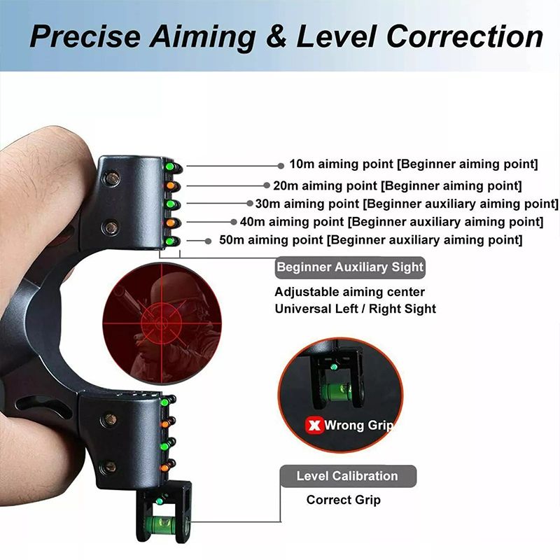 Toys Games Sports Outdoor Play 98K Slingshot Resin Laser Aiming Flat Rubber Band Quick Press Infrared Aiming Single Bow Toy Stand Outdoor 98K Slingshot Device