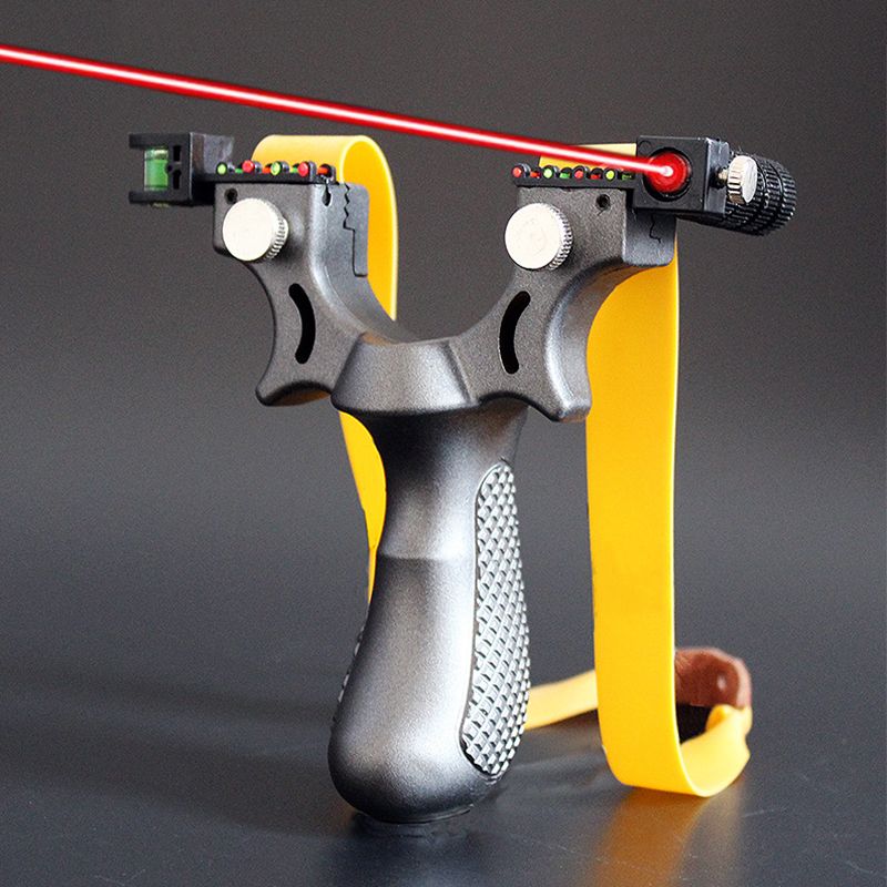Toys Games Sports Outdoor Play 98K Slingshot Resin Laser Aiming Flat Rubber Band Quick Press Infrared Aiming Single Bow Toy Stand Outdoor 98K Slingshot Device