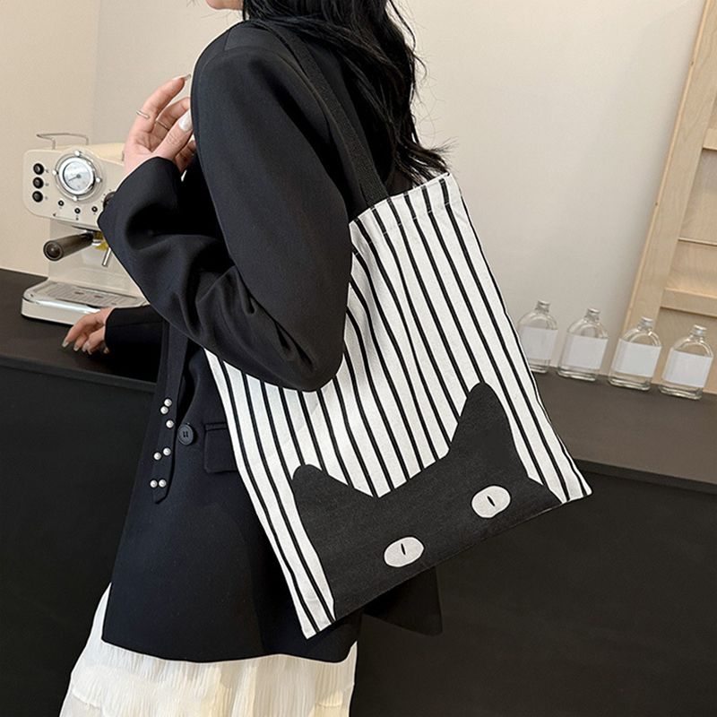 Women Bags Shoulder Canvas Bag For Female College Students Attending Class, Shoulder Bag, New Large-Capacity Bag, Cute Handbag, Shoulder Bag