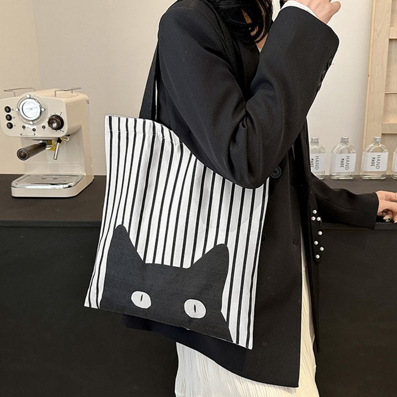 Women Bags Shoulder Canvas Bag For Female College Students Attending Class, Shoulder Bag, New Large-Capacity Bag, Cute Handbag, Shoulder Bag