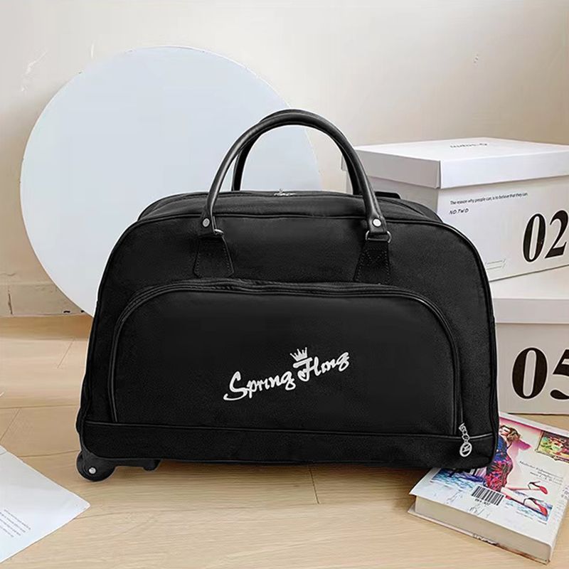 Luggage Travel Gear Travel Bags Large-Capacity Trolley Bag, Short-Distance Boarding Bag, Men And Women Travel Folding Storage Bag With Wheels, Trolley Bag, Soft Bag, Portable Travel Bag