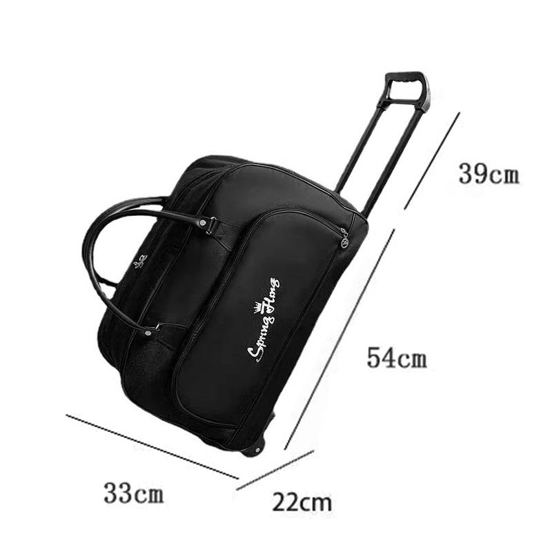 Luggage Travel Gear Travel Bags Large-Capacity Trolley Bag, Short-Distance Boarding Bag, Men And Women Travel Folding Storage Bag With Wheels, Trolley Bag, Soft Bag, Portable Travel Bag