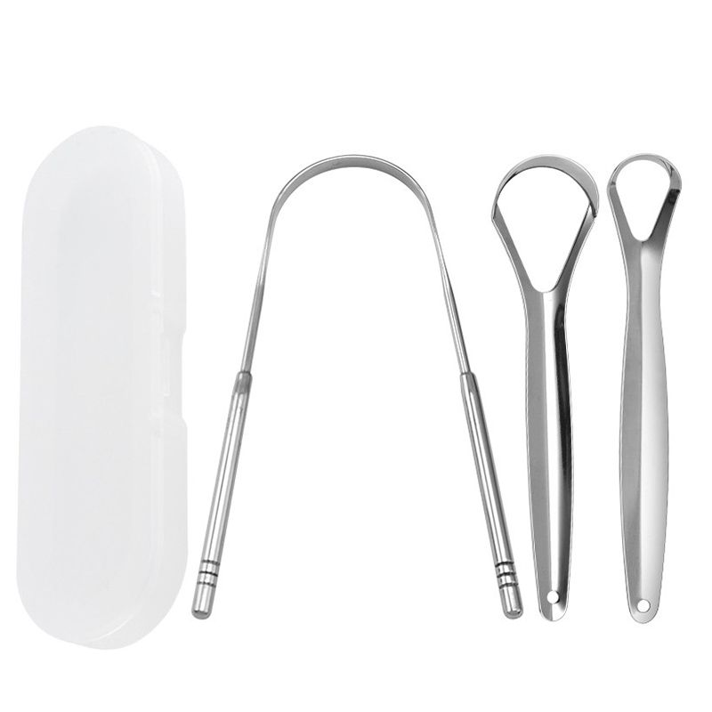 Oral Care Tongue Cleaners Stainless Steel Tongue Scraper Tongue Coating Cleaning Tongue Scraper Oral Cleaning Care Cleaning Tool Tongue Scraper