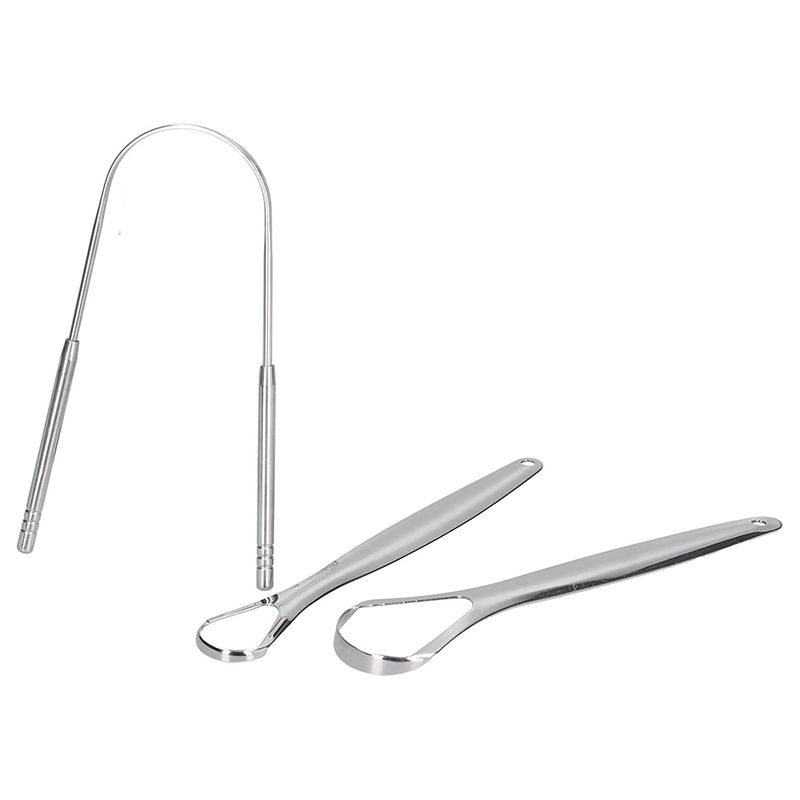 Oral Care Tongue Cleaners Stainless Steel Tongue Scraper Tongue Coating Cleaning Tongue Scraper Oral Cleaning Care Cleaning Tool Tongue Scraper