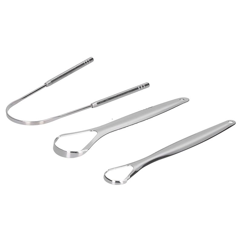 Oral Care Tongue Cleaners Stainless Steel Tongue Scraper Tongue Coating Cleaning Tongue Scraper Oral Cleaning Care Cleaning Tool Tongue Scraper
