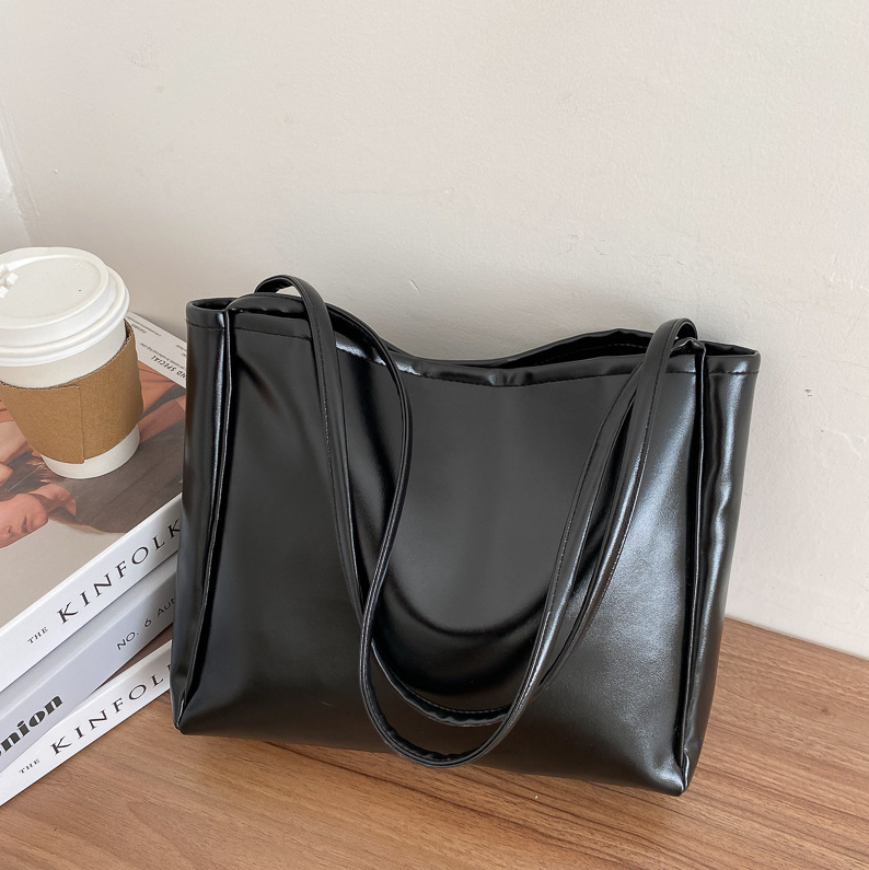 Women's Bags Tote Bags Handbag New Style Trendy Tote Bag, Simple Temperament Large Capacity Shoulder Bag Casual Crossbody Bag Shopping Bag Tote Bags Black