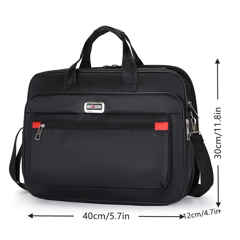 Professional Laptop Briefcase Large-Capacity - Water-Resistant Anti-Theft Business Bag with Multi-Pockets, Horizontal Design for 15.6-Inch Laptop & Travel Essentials
