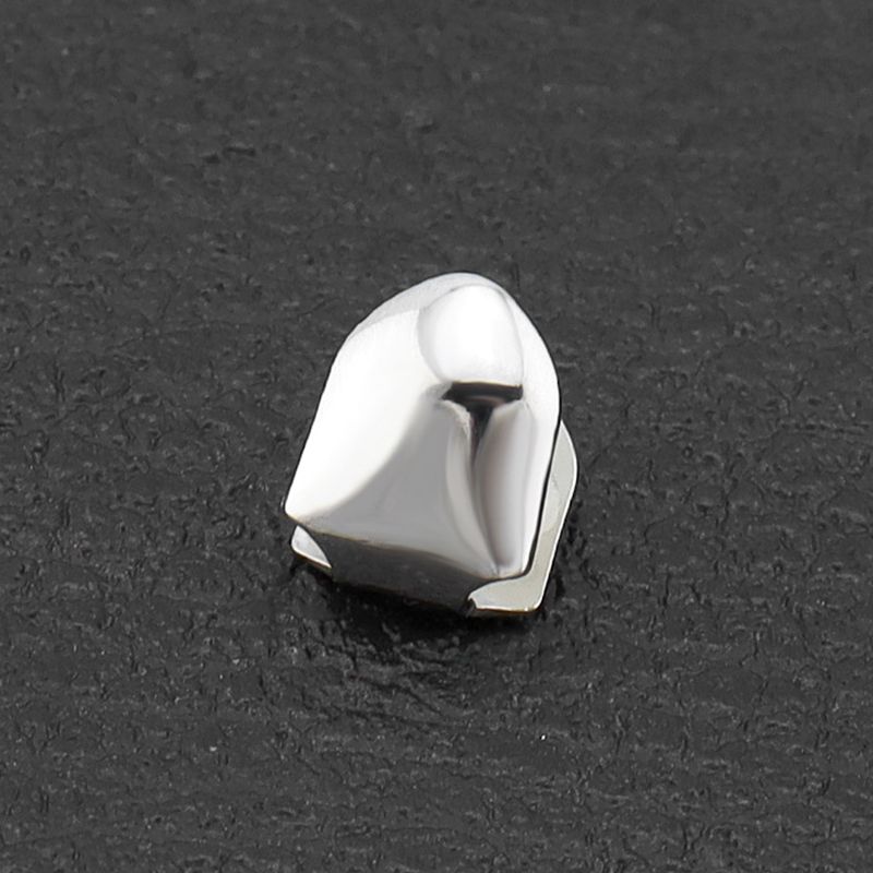 2 Pieces of （ Gold + Silver ) Single Tooth Couple Party Braces Popular Hip-Hop Hot Unisex Selling Popular Dental Braces Fashion Cool  Gold-Plated Teeth + Silver Braces