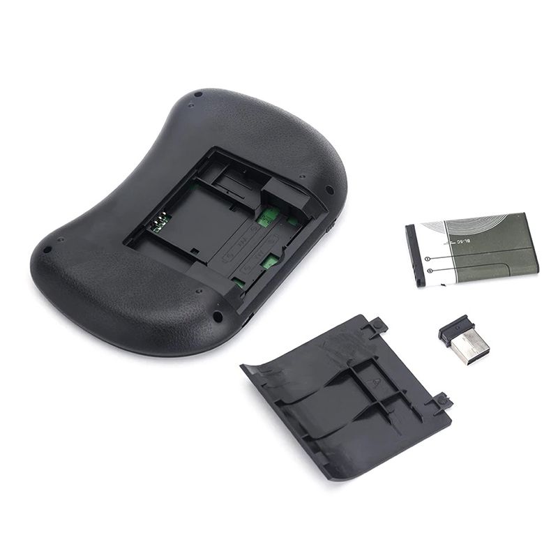 2 Pieces [Keyboard + Mouse Pad] Mini I8 Keyboard 7-Color Backlight Wireless Small Keyboard Mouse Remote Control + Mouse Pad Cute Cartoon Precision Edge-Locking Mouse Pad