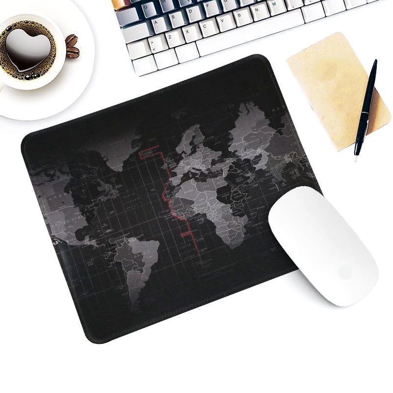 Computers Accessories Mouse Pads Cute Cartoon Precision Overlock Map Pattern Small Mouse Pad