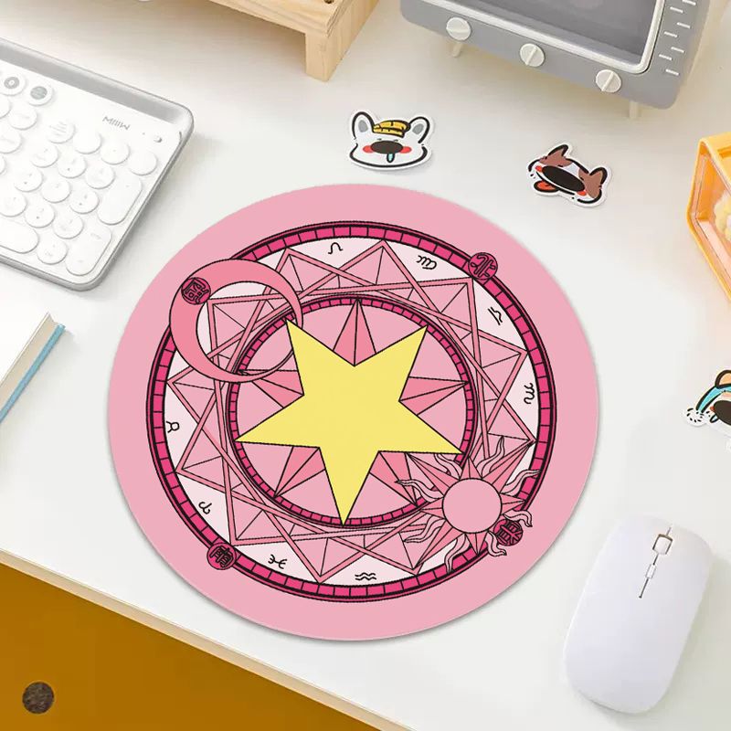 Computers Accessories Mouse Pads Round Cute Cartoon Mouse Pad Game Pad Desk Pad Mouse Pad