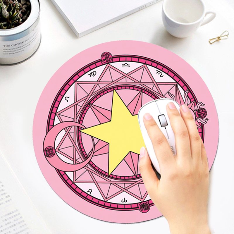 Computers Accessories Mouse Pads Round Cute Cartoon Mouse Pad Game Pad Desk Pad Mouse Pad