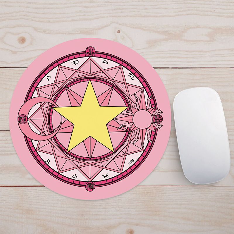 Computers Accessories Mouse Pads Round Cute Cartoon Mouse Pad Game Pad Desk Pad Mouse Pad