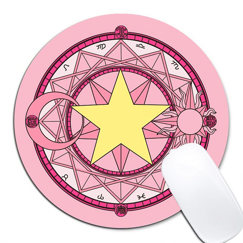 Computers Accessories Mouse Pads Round Cute Cartoon Mouse Pad Game Pad Desk Pad Mouse Pad