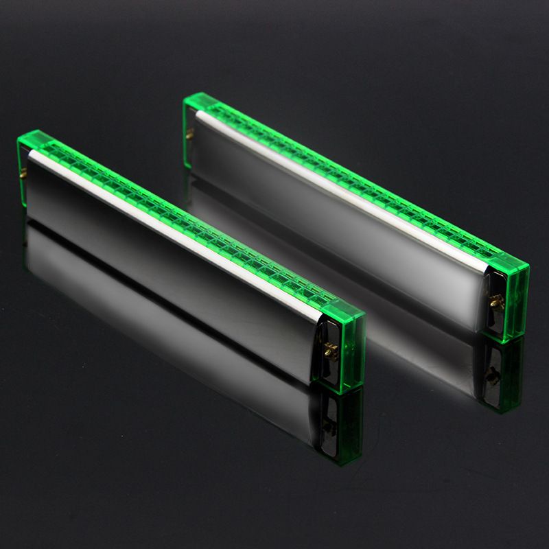 Standard 24-Hole Double-Row Metal Harmonica Early Education Instrument Seashell Harmonica Polyphonic Accent Student Adult Beginner Harmonica Professional Harmonicon Double Row Music