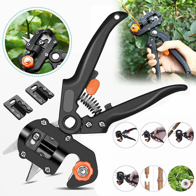 Multifunctional Gardening Tool Scissor Professional Grafting Tool Kit With Grafting Tape And Scalpel Green Pruning Shears Seedling Grafting Machine Grafting Tools Fruit Tree Grafting Machine Gardening