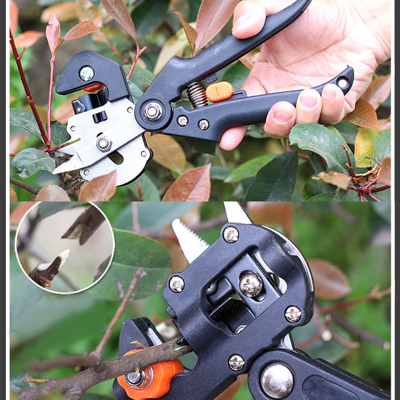 Multifunctional Gardening Tool Scissor Professional Grafting Tool Kit With Grafting Tape And Scalpel Green Pruning Shears Seedling Grafting Machine Grafting Tools Fruit Tree Grafting Machine Gardening