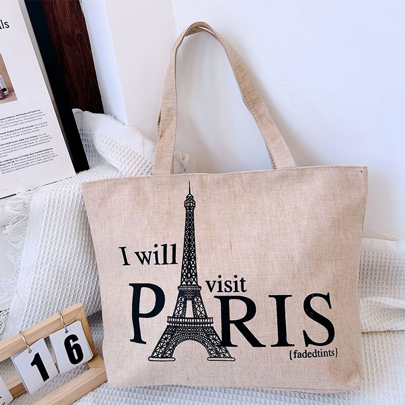Women's Bags Shoulder Bags Portable Canvas Bag Student Tutorial Bag Fashion Trend Literary Canvas Bag Tote Bag Shopping Bag Shoulder Bag